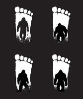 Bigfoot Silhouette design vector