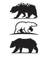 Bear Silhouette design vector