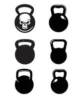 Gym fitness Silhouette design vector