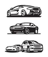 Car Silhouette design vector