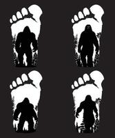 Bigfoot Silhouette design vector