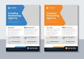 Modern Creative Flyer Design Template, Marketing, layout, Annual Report, Poster, Free vector