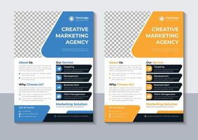 Creative Corporate Flyer Design Template, Marketing, layout, Annual Report, Free vector