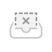 empty folder. there is no data, documents or files yet concept illustration flat design . simple modern graphic element for ui, infographic, icon vector