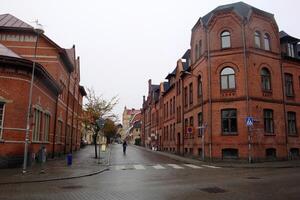 The modern center and the historic center of the city. photo