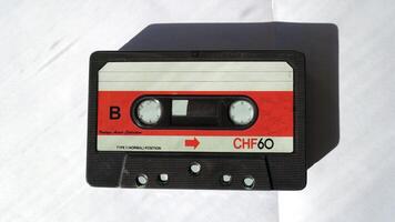 An audio cassette, a vintage object that still works very well photo