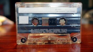 An audio cassette, a vintage object that still works very well photo