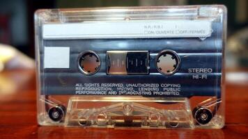 An audio cassette, a vintage object that still works very well photo