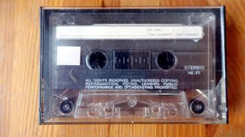 An audio cassette, a vintage object that still works very well photo