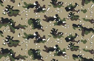 vistoso ilustración de militar camuflaje modelo en . vector