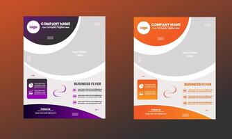 Editable Business Flayer Design Template vector