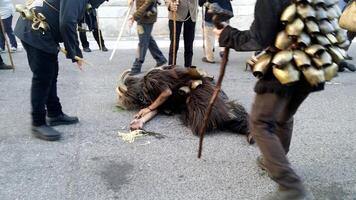 ancient rites, masks and traditions in Sardinia. photo