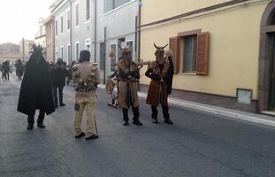 ancient rites, masks and traditions in Sardinia. photo