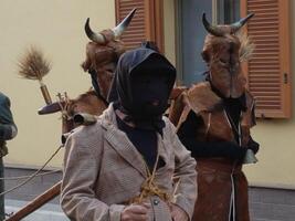 ancient rites, masks and traditions in Sardinia. photo
