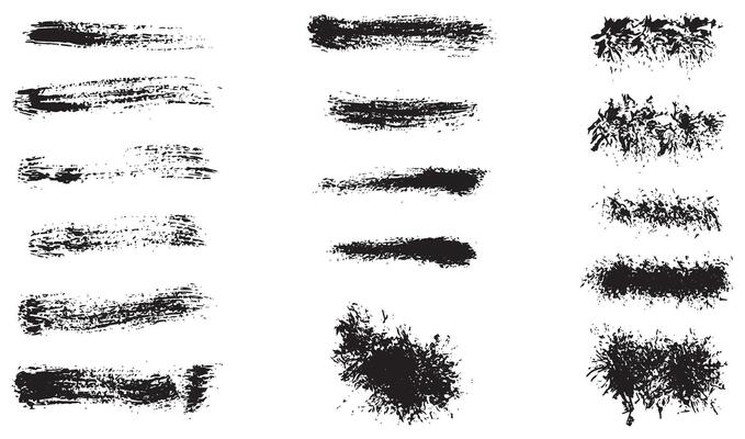 Brush Elements for note-taking, highlighting, and underlining in Hand drawn-style text.