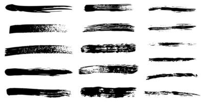 Brushes and elements for annotating, highlighting, and underlining in Text. vector