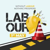 Labour day 1st may illustration design vector