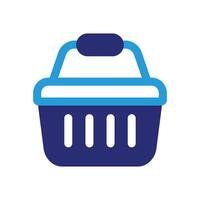 Shopping basket icon. illustration vector