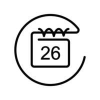 Calendar Icon. Reminder organizer event signs. vector