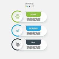Infographic template business concept with workflow. vector