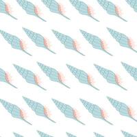 Seamless pattern with sea shells. Summer seamless pattern vector