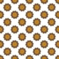 Seamless pattern of bright mandala vector