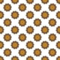 Seamless pattern of bright mandala vector