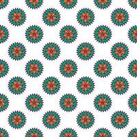 Seamless mandala pattern vector