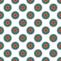 Seamless mandala pattern vector