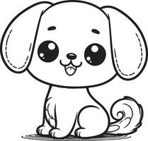 Cute Animal Coloring Pages Illustration vector