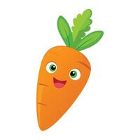 Illustration of Cartoon Carrot on White vector