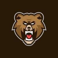 Bear Mascot Logo Template vector