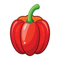 Illustration of Bell Pepper on White vector