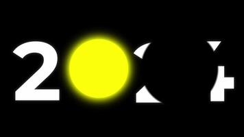 sol- förmörkelse 2024 60 fps 1080p video. video