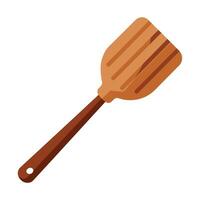 Illustration of Wooden Spatula on White vector