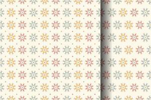 Groovy seamless patterns with funny daisy. Set of backgrounds in pastel colors. Fun floral texture for surface design, textile, wallpaper, wrapping vector