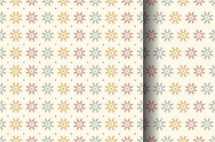 Groovy seamless patterns with funny daisy. Set of backgrounds in pastel colors. Fun floral texture for surface design, textile, wallpaper, wrapping vector