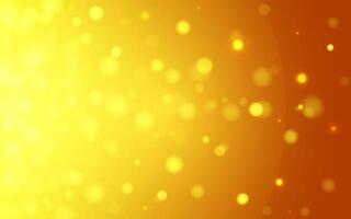 Yellow luxury bokeh soft light abstract background, eps 10 illustration bokeh particles, Background decoration vector