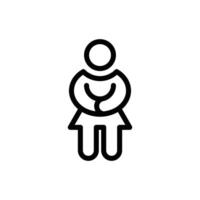 mother outline icon pixel perfect design good for website and mobile app vector