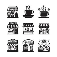 Coffee Shop Set Icon vector