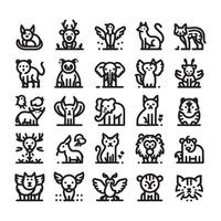 Animal Set Icon vector