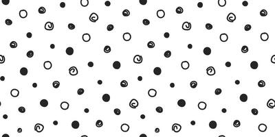 Seamless pattern with abstract random dots, spots, circles. Simple hand draw doodle print. . graphic arts. vector