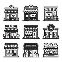 Coffee Shop Set Icon vector