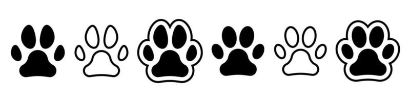 Paw print icon simple design vector