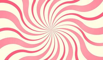 Candy radial background. Marshmallow swirl pattern. Retro psychedelic backdrop. vector