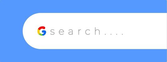 Search bar icon in flat design vector illustration.