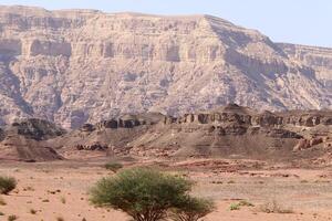 Timna mountain range in Eilat in southern Israel. photo