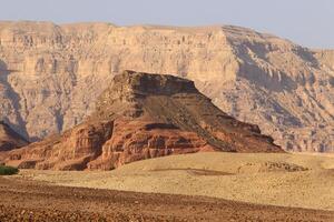 Timna mountain range in Eilat in southern Israel. photo