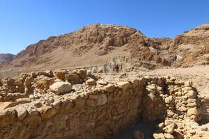 timna montaña rango en Eilat en del Sur Israel. foto