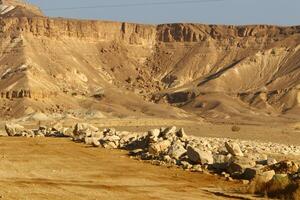 timna montaña rango en Eilat en del Sur Israel. foto